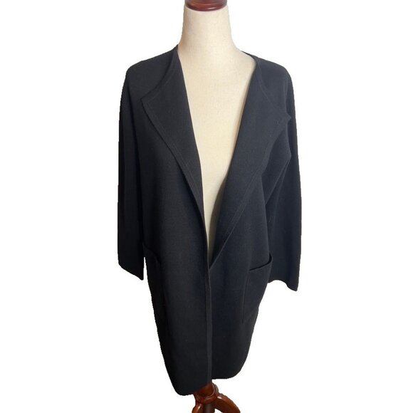 J.Crew $158 Juliette collarless sweater-blazer Black Size XXS J6339 - Picture 6 of 9